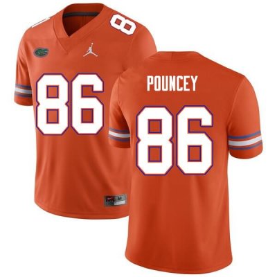 Men's Florida Gators #86 Jordan Pouncey NCAA Nike Orange Authentic Stitched College Football Jersey CGV2162ZF